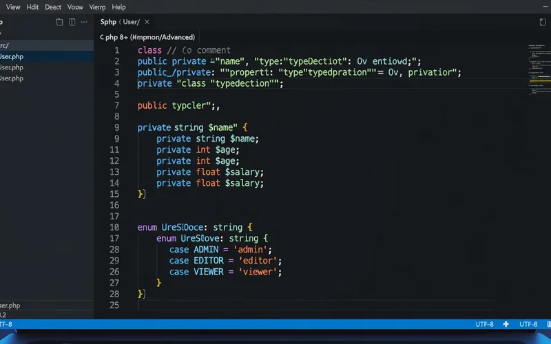 Syst&egrave;me de types PHP 8 - union types, enums et match